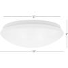 image:imageMaxxima 14 in LED Flush Mount Ceiling Mushroom Light Fixture  Indoor Dimmable Dome Light 3000K Warm White 1600 Lumens Ideal for Bedroom Kitchen and Entryway