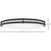 image:imageMaxxima 32 Oval Black LED Ceiling Mount Light Fixture 5500 Lumens 3 CCT Color Selectable 3000K4000K5000K Dimmable Flush Mount Indoor Light Perfect for Kitchen or Bedroom LightingBlack