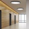 image:imageMaxxima 32 Oval Black LED Ceiling Mount Light Fixture 5500 Lumens 3 CCT Color Selectable 3000K4000K5000K Dimmable Flush Mount Indoor Light Perfect for Kitchen or Bedroom LightingBlack