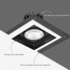image:imageMaxxima 4 Trimless Slim Square Recessed AntiGlare LED Gimbal Downlight Black Canless IC Rated 1000 Lumens 5 Color Temperature Selectable 2700K3000K3500K4000K5000K Dimmable 90 CRI JBox Incl