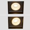 image:imageMaxxima 4 Trimless Slim Square Recessed AntiGlare LED Gimbal Downlight Black Canless IC Rated 1000 Lumens 5 Color Temperature Selectable 2700K3000K3500K4000K5000K Dimmable 90 CRI JBox Incl