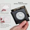 image:imageMaxxima 4 Trimless Slim Square Recessed AntiGlare LED Gimbal Downlight Black Canless IC Rated 1000 Lumens 5 Color Temperature Selectable 2700K3000K3500K4000K5000K Dimmable 90 CRI JBox Incl