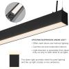 image:imageMaxxima 4 ft LED Linear Light Up and Down Adjustable Light Output 3 CCT 3500K4000K5000K Commercial and Residential 36W Suspension Pendant Ideal for Office Home Shop Garage SchoolBlack