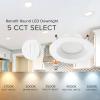 image:imageMaxxima 4 in 5 CCT Retrofit Recessed LED Downlight with E26 Quick Connect Color Selectable 2700K5000K 2700K3000K3500K4000K5000K Dimmable Retrofit 900 LumensSingle Pack
