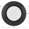 image:imageMaxxima 4 in Rotatable LED Retrofit Downlight Gimbal 900 Lumens 10 Watts 5 CCT 2700K3000K3500K4000K5000K Dimmable Plastic Black Trim