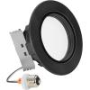 image:imageMaxxima 4 in Rotatable LED Retrofit Downlight Gimbal 900 Lumens 10 Watts 5 CCT 2700K3000K3500K4000K5000K Dimmable Plastic Black Trim