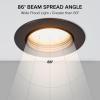 image:imageMaxxima 4 in Rotatable LED Retrofit Downlight Gimbal 900 Lumens 10 Watts 5 CCT 2700K3000K3500K4000K5000K Dimmable Plastic Black Trim
