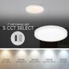 image:imageMaxxima 9 in LED Flush Mount Ceiling Light Fixture  1500 Lumens 5 CCT 2700K5000K Round Color Selectable Panel Light Dimmable Recessed Can or JBox Install Suitable for Bathroom or Shower7 Inch