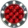 image:imageMaxxima M85417R Red LED Ultra Thin Round Hybrid Lightning Stop Turn Tail STT BackUp Light Flange Mount Reverse Light Compatible for Trailers Trucks RVs Jeep WranglersSingle