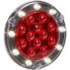 image:imageMaxxima M85417R Red LED Ultra Thin Round Hybrid Lightning Stop Turn Tail STT BackUp Light Flange Mount Reverse Light Compatible for Trailers Trucks RVs Jeep WranglersSingle
