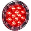 image:imageMaxxima M85417R Red LED Ultra Thin Round Hybrid Lightning Stop Turn Tail STT BackUp Light Flange Mount Reverse Light Compatible for Trailers Trucks RVs Jeep WranglersSingle