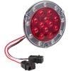 image:imageMaxxima M85417R Red LED Ultra Thin Round Hybrid Lightning Stop Turn Tail STT BackUp Light Flange Mount Reverse Light Compatible for Trailers Trucks RVs Jeep WranglersSingle