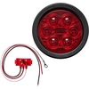 image:imageMaxxima 4 Round Lightning Series StopTurnTail Kit with Grommet amp Right Angle Plug for Trucks and Heavy Duty Vehicles Red Lens