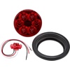 image:imageMaxxima 4 Round Lightning Series StopTurnTail Kit with Grommet amp Right Angle Plug for Trucks and Heavy Duty Vehicles Red Lens