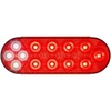 image:imageMaxxima M85601R 6 Oval LED StopTurnTail and BackUp Light Grommet Mount 4Pin DryFit Connector amp Pigtail DOT Compliant Acrylic Lens amp ABS Housing 128V