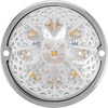 image:imageMaxxima M17400YCL Amber LED With Clear Lens Clearance Marker Light Watermelon Style DOT P2P3 Compliant