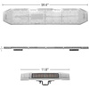 image:imageMaxxima 60 LED Elite AmberBlue Lightbar with Work Lights StopTailTurn Traffic Director 30 Flash Patterns Dual Voltage SAE J595 Class 1 CA13 Compliant Tow Bar