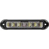 image:imageMaxxima LED Surface Mount Warning Light for Trucks and Heavy Duty Tri Color BlueAmberWhite Clear Lens