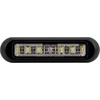 image:imageMaxxima LED Surface Mount Warning Light for Trucks and Heavy Duty Tri Color BlueAmberWhite Clear Lens