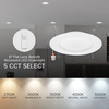 image:imageMaxxima 6 5 CCT Flat Lens Retrofit Recessed LED Downlight 1000 Lumens  Slim face E26 Quick Connect Adapter Color Selectable 2700K3000K3500K4000K5000K Dimmable 11 WattsWhite